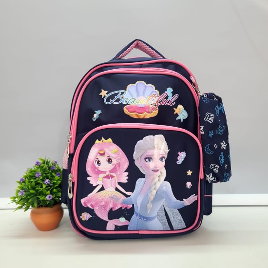 Premium Quality Spiderman And Frozen Theme Multipurpose Large Capacity School Bag