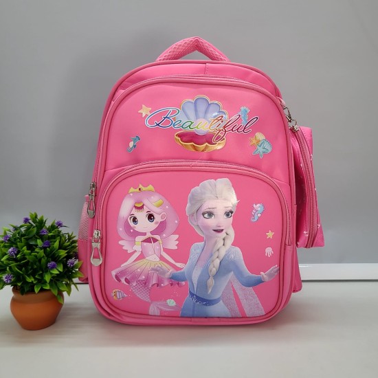 Premium Quality Spiderman And Frozen Theme Multipurpose Large Capacity School Bag