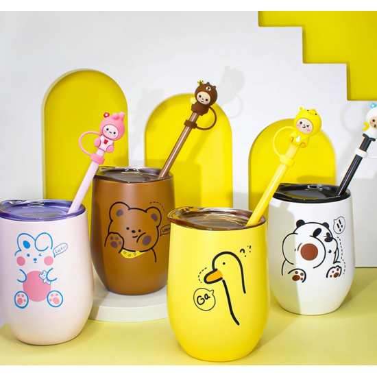 Cute baby character Theme 304 Stainless Steel Insulation Cup 280ml