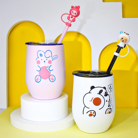 Cute baby character Theme 304 Stainless Steel Insulation Cup 280ml