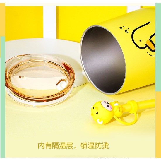 Cute baby character Theme 304 Stainless Steel Insulation Cup 280ml