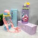 Cute UNICORN shape Drink Bottle With Strap ( 600ml )