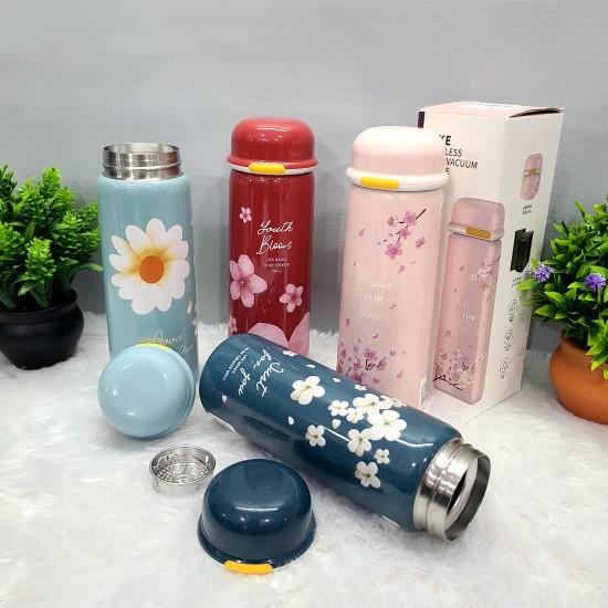 Preety flowers hot and cold water bottle 440ml