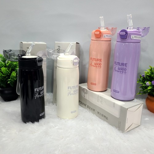 Shiny Colored sipper Hot and Cold Water Bottle For Kids - 380ml