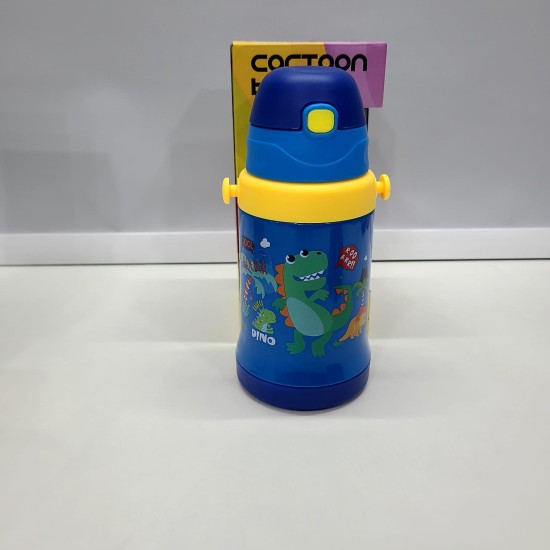 Premium Quality Stylish Double Wall SS Cartoon sipper Bottle for Kids 500ml