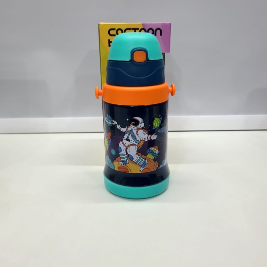 Premium Quality Stylish Double Wall SS Cartoon sipper Bottle for Kids 500ml