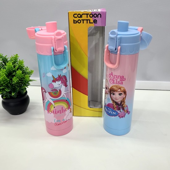 Premium Quality Stylish Double Wall SS Cartoon Bottle 500ml