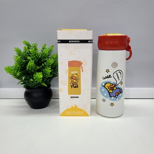 Premium Quality Cute Duck Printed insulated Water Bottle 350ml