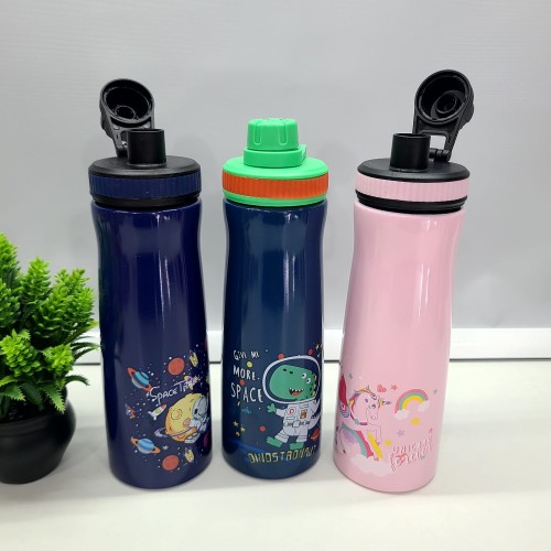 Cute Baby Character Theme Stainless Steel Water Bottle-750ml