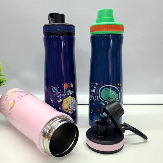 Cute Baby Character Theme Stainless Steel Water Bottle-750ml