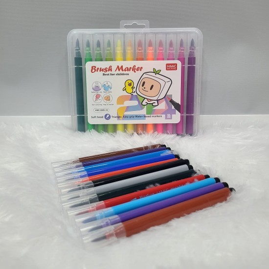 Soft Brush Head, Colout Art Markers 24 pcs