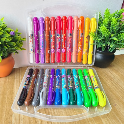 24 Silky Washable Crayons 