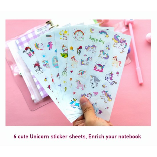 Cute Unicorn DIY Notebook For Kids