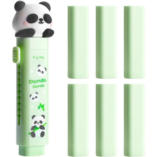 Cute Panda Push-Pull Eraser  