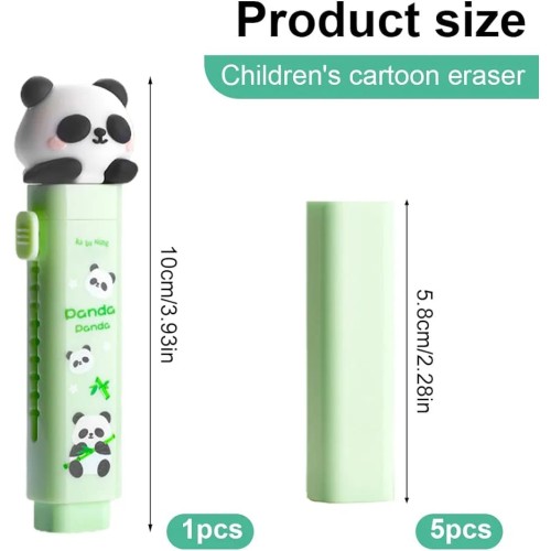 Cute Panda Push-Pull Eraser  