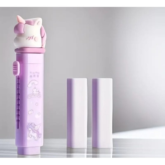 Sleepy Unicorn Push-Pull Eraser 