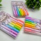 Double Head Linear Roller Color Pens with 8 Different Curve Shapes