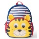 Cute Baby Tiger Soft Plush Backpack with Front Pocket for Kids