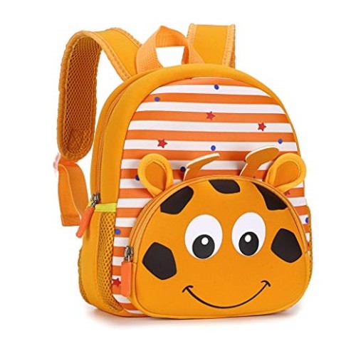 Cute Baby Giraffe Soft Plush Backpack with Front Pocket for Kids