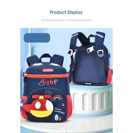 Helicopter Design Backpack for Kindergarten kids