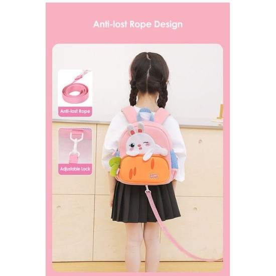 Rabbit Carrot Design Backpack for Kindergarten kids