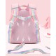 Cute Rabbit with Bow Design Backpack with Removable Front Pocket to Side Bag with Strap for Kids