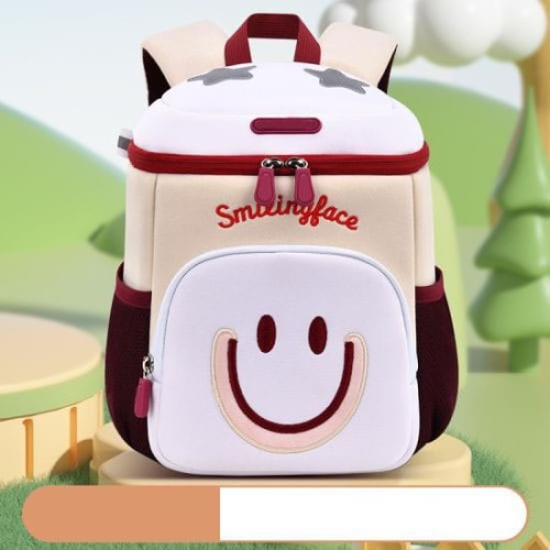 Cute Smile Printed Bags for Kindergarten Kids