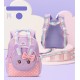 Cute Rabbit with Bow Design Backpack with Removable Front Pocket to Side Bag with Strap for Kids