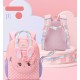 Cute Rabbit with Bow Design Backpack with Removable Front Pocket to Side Bag with Strap for Kids