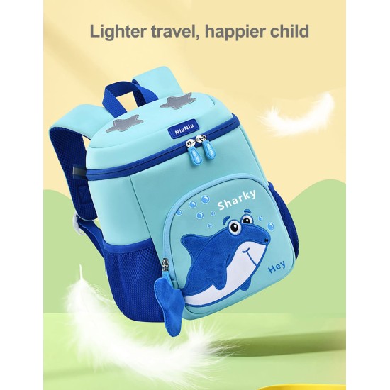 Baby Shark Adventure Backpack: Fun Design, Spacious Compartments, and Easy Access Front Pocket for Toddlers Kids