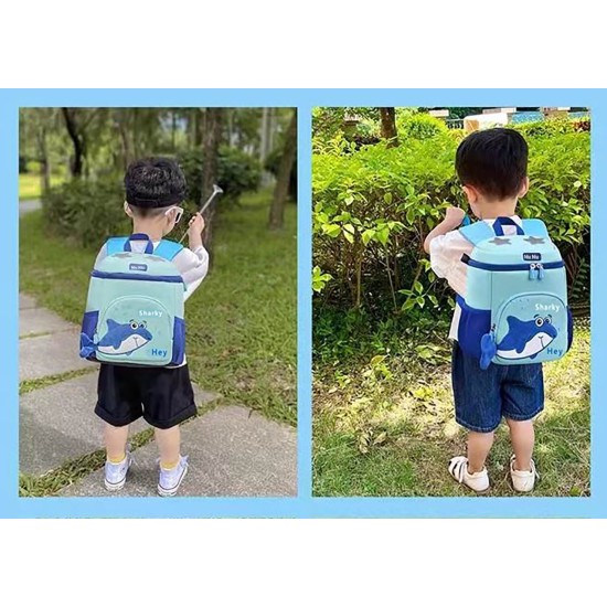 Baby Shark Adventure Backpack: Fun Design, Spacious Compartments, and Easy Access Front Pocket for Toddlers Kids