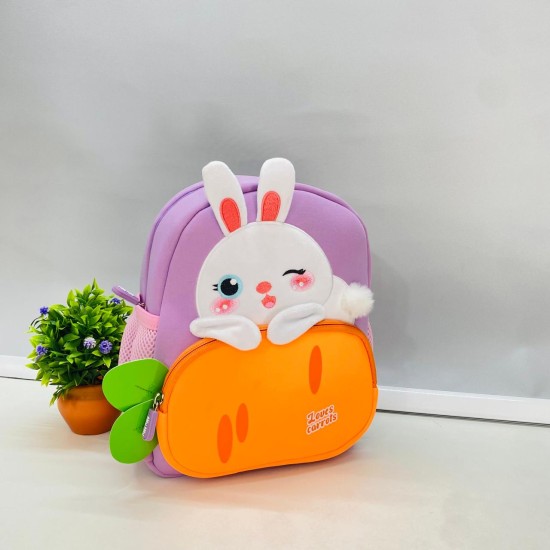 Rabbit Carrot Design Backpack for Kindergarten kids