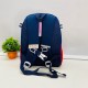 Rainbow Unicorn Printed Square Shape School Bags with Slip Over Buckle for Kindergarten Kids