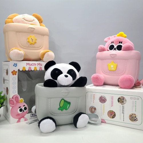 Cute Animal Theme Soft Plush Backpack for Kids