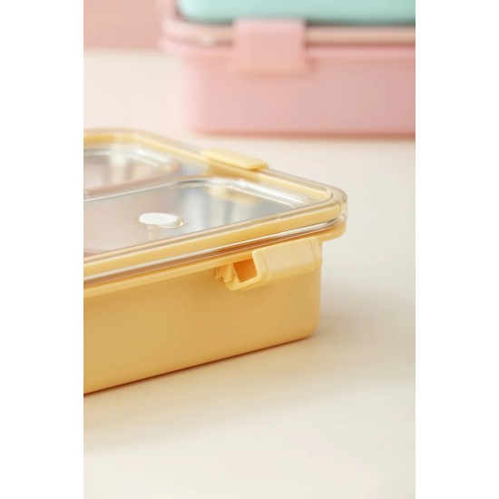 The Ultimate 4-Compartment Leak-Proof Seals 750ml Stainless Steel Lunch Box with 150ml Bowl