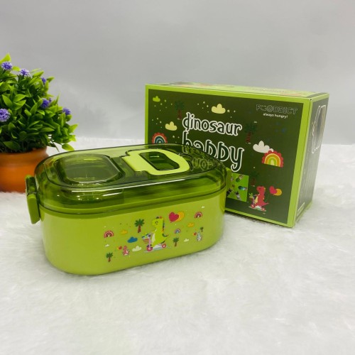 Dino Themed Lunch Box : 700ml Capacity with Mobile Holder