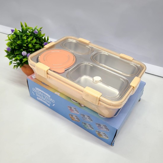 The Ultimate 4-Compartment Leak-Proof Seals 750ml Stainless Steel Lunch Box with 150ml Bowl