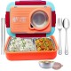 5-Compartment 900ml Lunch Box with Cutlery and 150ml Bowl: Your Stylish, Eco-Friendly Meal Solution