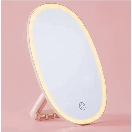 Smart LED Makeup Mirror with Touch Screen, and USB Rechargeable