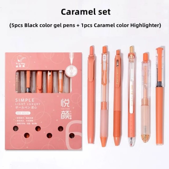 Simple Light Luxury Pen Set (6 pcs)