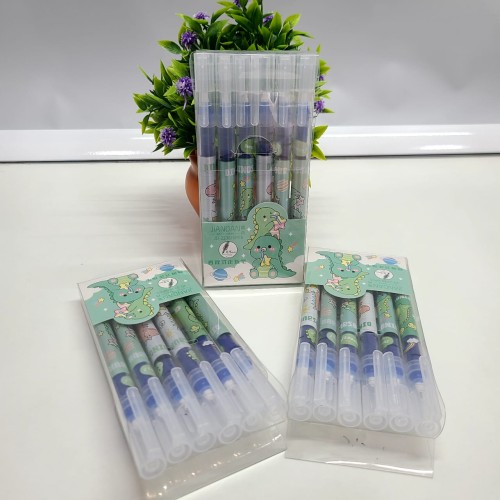 Dino Print Gel pen (6 pcs)