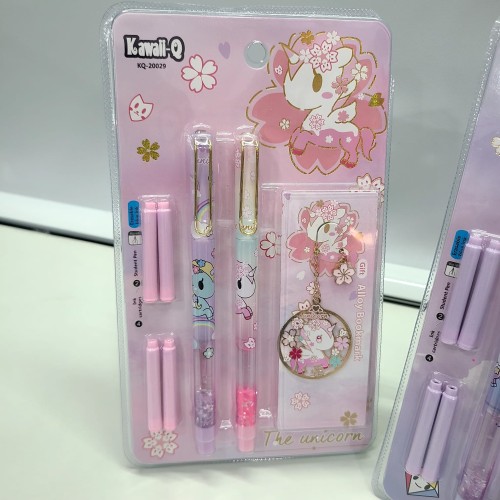 New Stylish Unicorn Theme Fountain Pen Set(Random Colour)