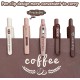 Soft Grip Different Types of Coffee Name Gel Pen