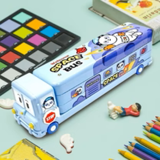 Bus Design Compass Box for kids