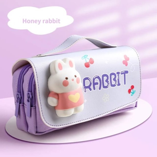 3D Squishy Cartoon Pencil Case: Fun, Functional, and Portable for Kids