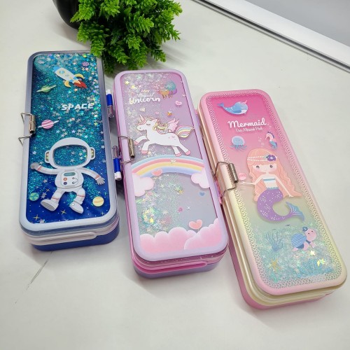 Premium Quality Stylish Glitter Pencil Box