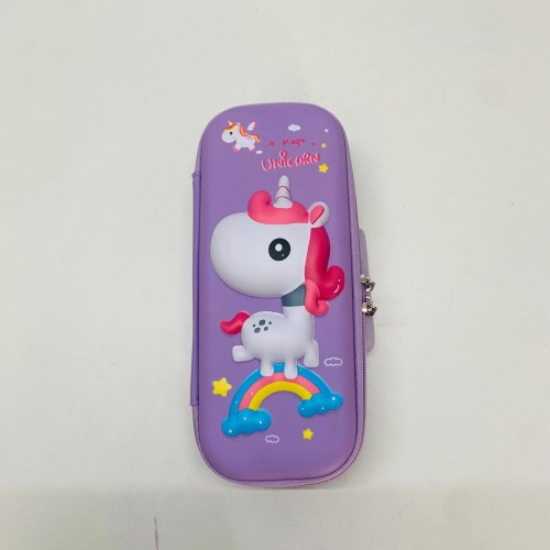 3D Unicorn Design Pencil Case With Password Lock