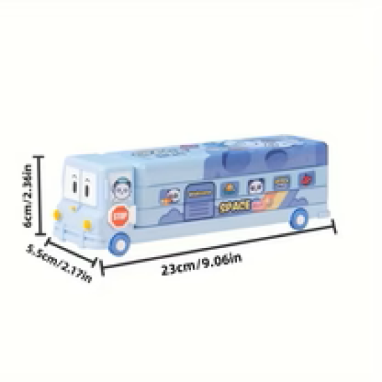 Bus Design Compass Box for kids