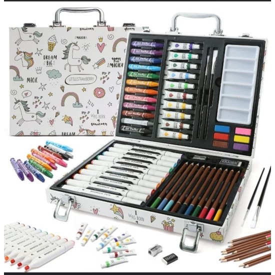 Unicorn Theme Art Colouring Kit 