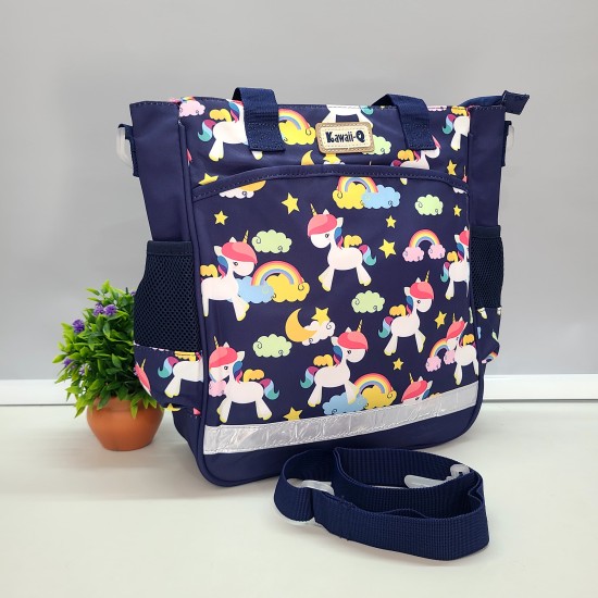 Premium Quality Unicorn Theme Multipurpose Large Capacity Shoulder Bag